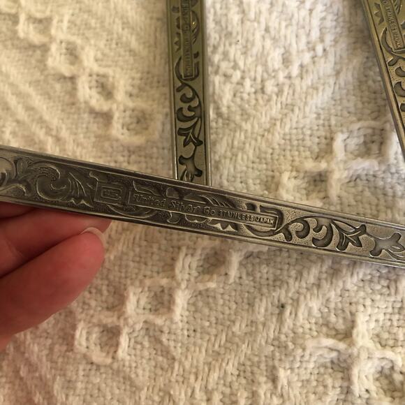 Vintage MCM United Silver Co Stainless Flatware Monterey Silver Japan 29 Pieces - Picture 7 of 16